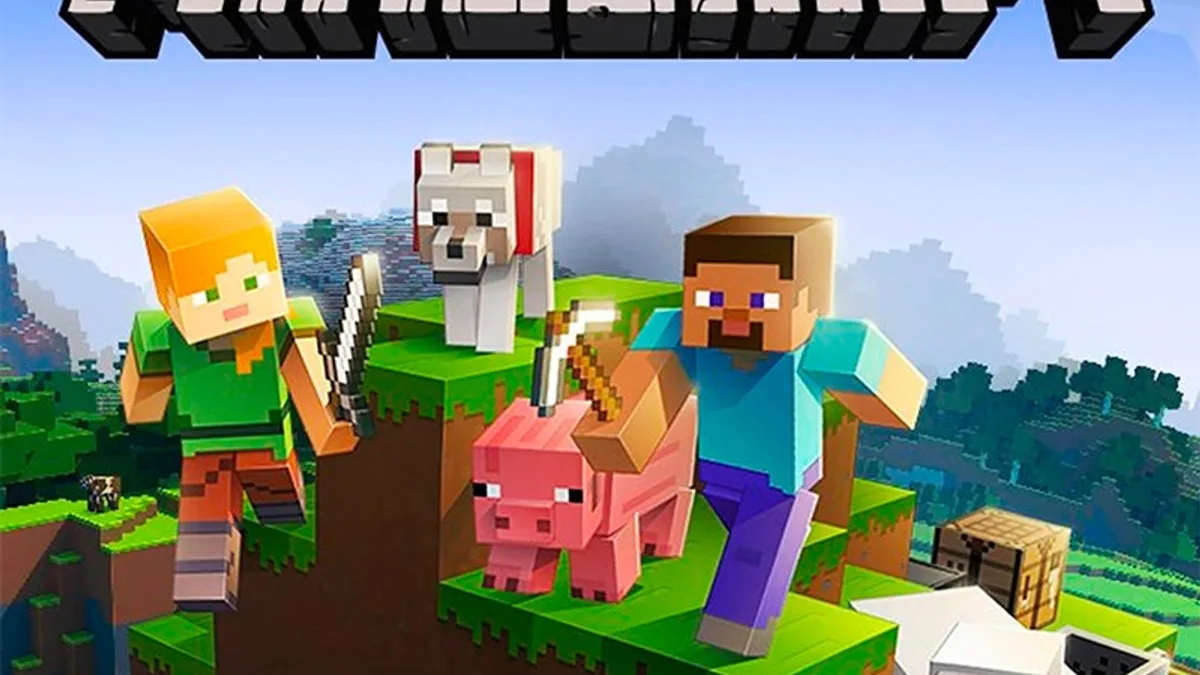 Minecraft sandbox block-building survival world